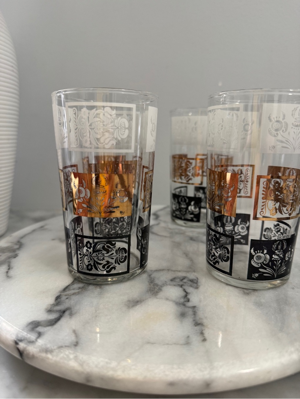 MCM Dominion Glass Highball Barware/iiGlasses-set of 4 - Picture 2 of 5